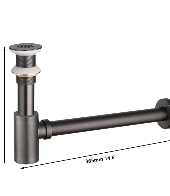 Rene Houtman Sifon gun metal met plug