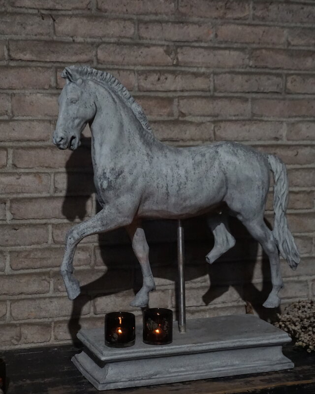 Rene Houtman Paard Beeld Op Voet | Beton | Tweede Kansje!