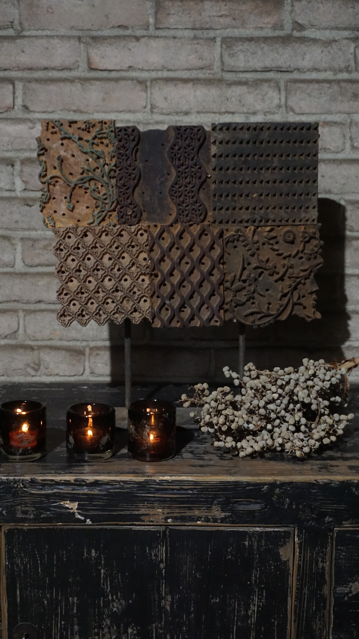Rene Houtman Authentieke Batik Stempel | H50 x B40 cm