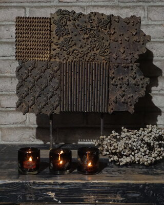 Rene Houtman Oude Batik Stempel | H50 x B40 cm