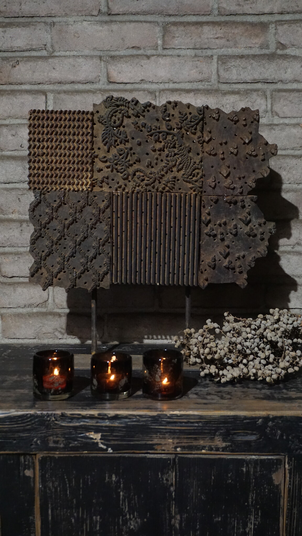 Rene Houtman Oude Batik Stempel | H50 x B40 cm