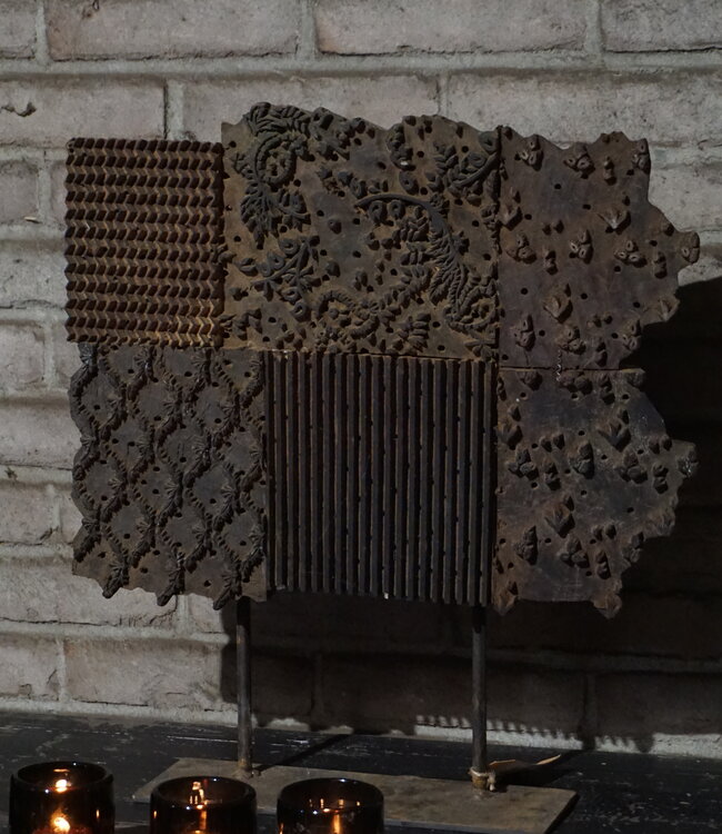 Rene Houtman Oude Batik Stempel | H50 x B40 cm