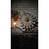 Houten Spinnenwiel Op Voet | H60 x B53 cm