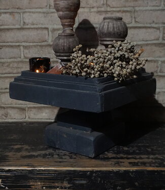 Rene Houtman Houten Tray Op Voet | Vierkant