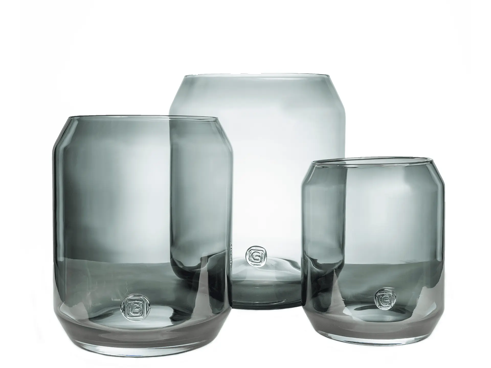 Rene Houtman Windlicht | Hurricane Daniel | Grey | H28 x Ø23 cm