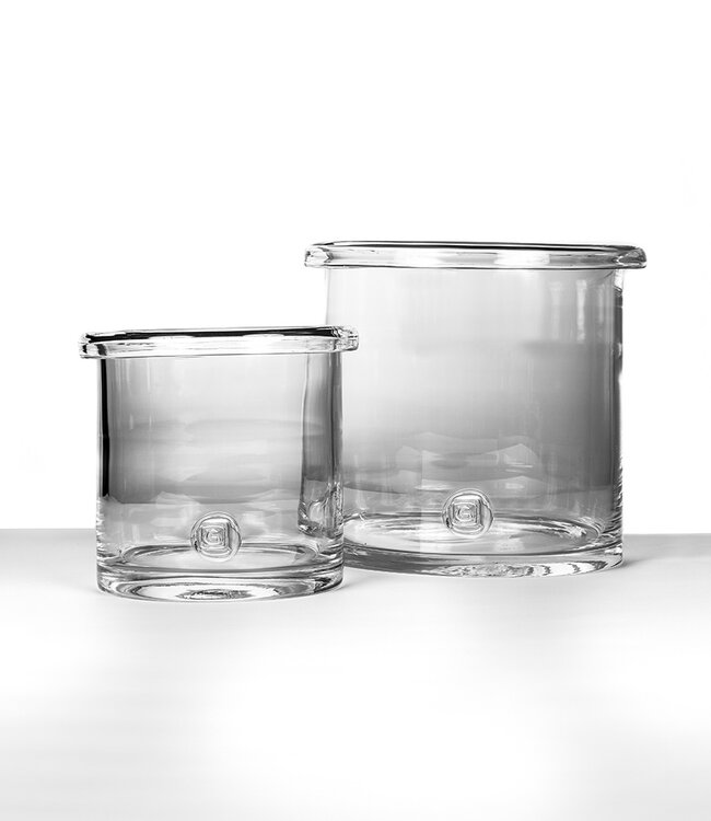 Rene Houtman Windlicht | Large | Helder Glas | H28 x Ø32 cm