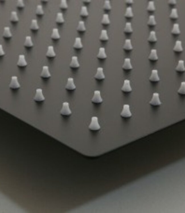 Rene Houtman Douchekop | Zwart | Vierkant | 20 x 20 cm