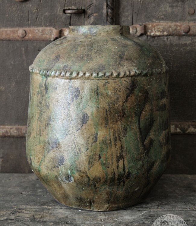Be-Uniq Oude Verweerde Kruik | Indonesië | H38 x D31 cm