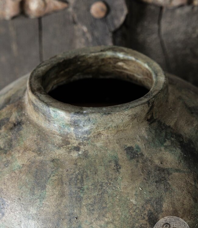 Be-Uniq Oude Verweerde Kruik | Indonesië | H38 x D31 cm