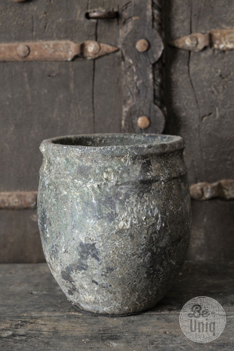 Be-Uniq Oude Verweerde Kruik | Indonesië | H22 x D21 cm