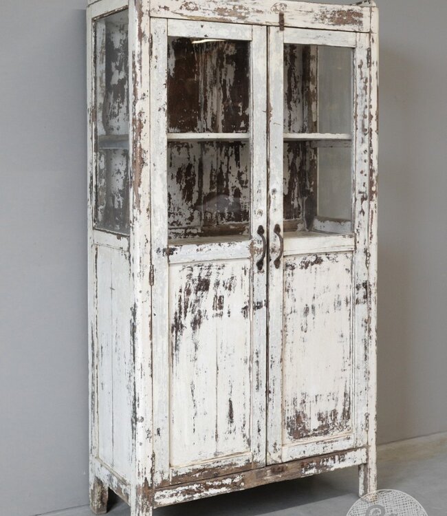 Be-Uniq Oude Vitrinekast | India | H153 x B77 x D35 cm