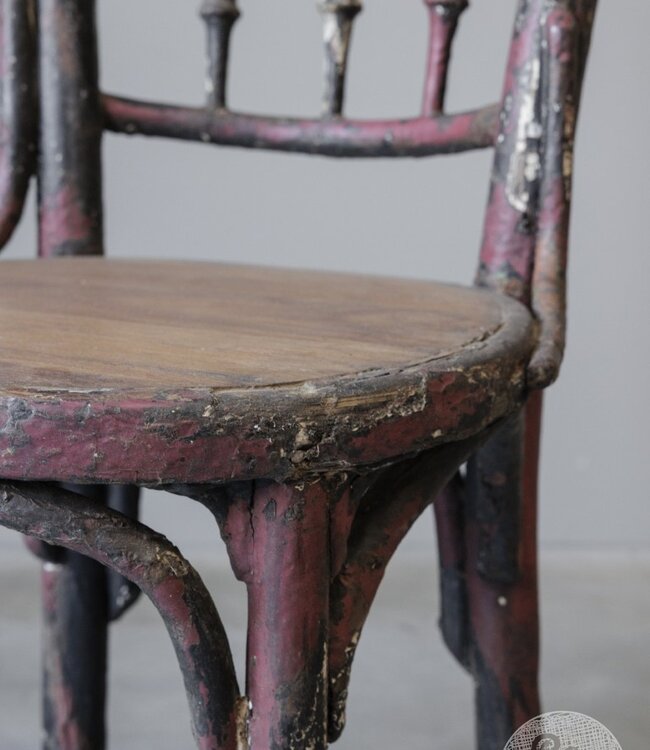 Be-Uniq Antieke Bistro Stoel | India | Nr 7 | H87 x B43 x D46 cm