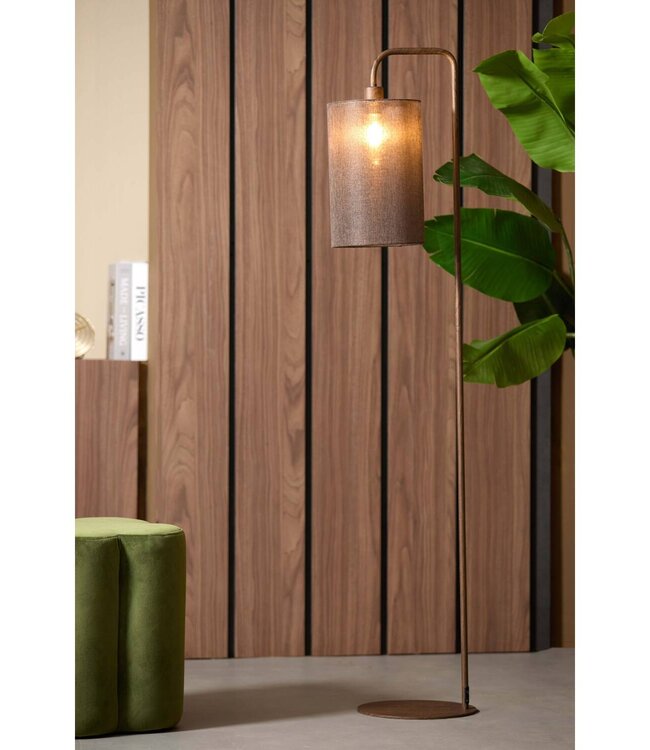 Light&Living Vloerlamp Donio | Hout | Bruin | H155 x B33,5 x D28 cm
