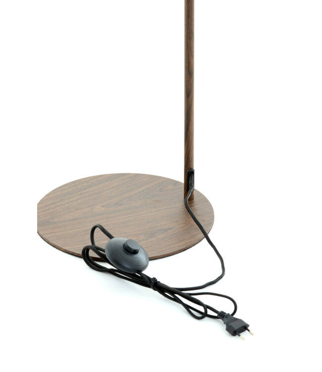 Light&Living Vloerlamp Donio | Hout | Bruin | H155 x B33,5 x D28 cm