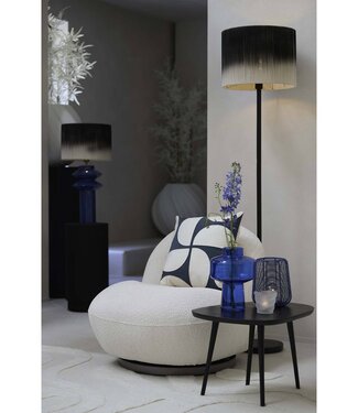 Light&Living Lampenkap Tossa | Zwart-Crème | Jute | 4 Maten