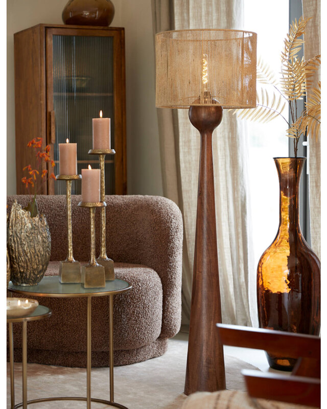 Light&Living Lampenkap Tossa | Naturel | Jute | 2 Maten