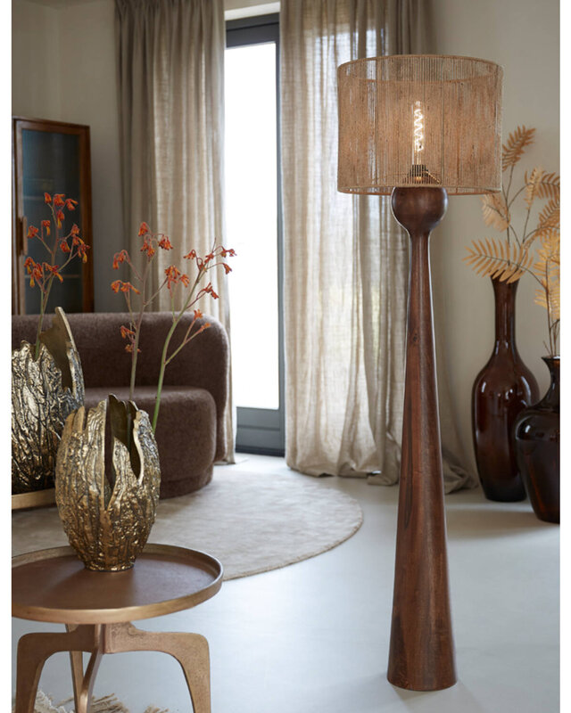 Light&Living Lampenkap Tossa | Naturel | Jute | 2 Maten