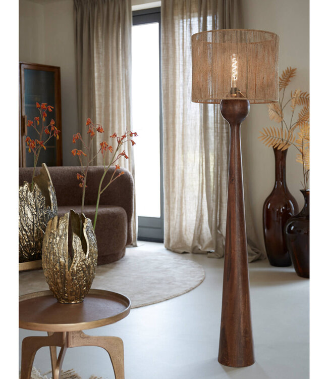 Light&Living Lampenkap Tossa | Naturel | Jute | 2 Maten