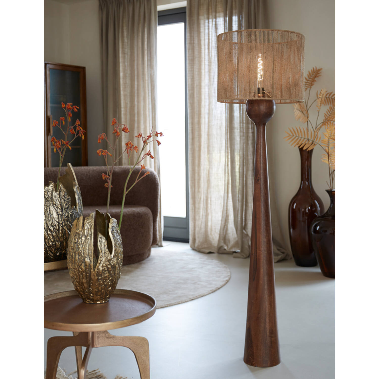 Light&Living Lampenkap Tossa | Naturel | Jute | 2 Maten