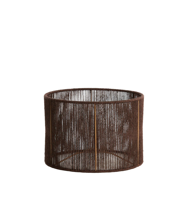 Light&Living Lampenkap Tossa | Donkerbruin | Jute | 2 Maten