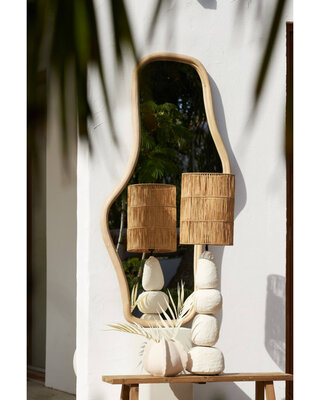 Light&Living Spiegel Celano | Hout | Naturel | 3 Maten