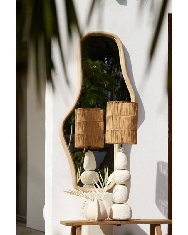 Light&Living Spiegel Celano | Hout | Naturel | 3 Maten