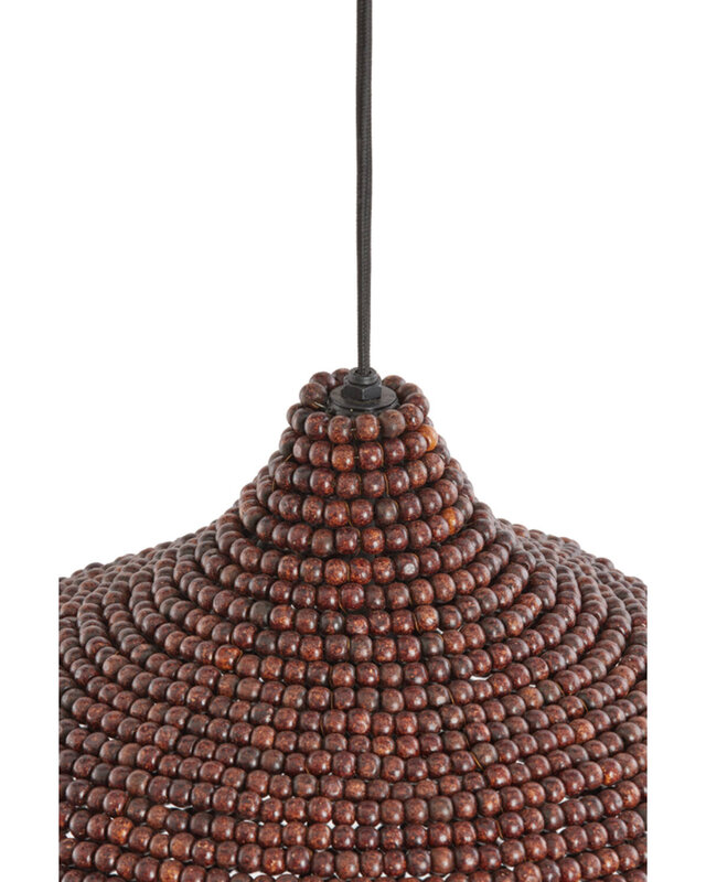 Light&Living Hanglamp Kalenga | Donkerbruin | 3 Maten