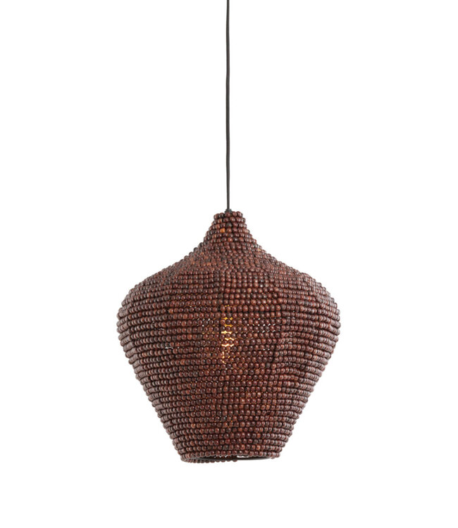 Light&Living Hanglamp Kalenga | Donkerbruin | 3 Maten
