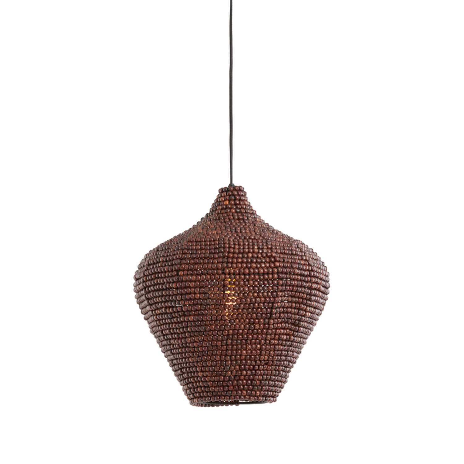 Light&Living Hanglamp Kalenga | Donkerbruin | 3 Maten