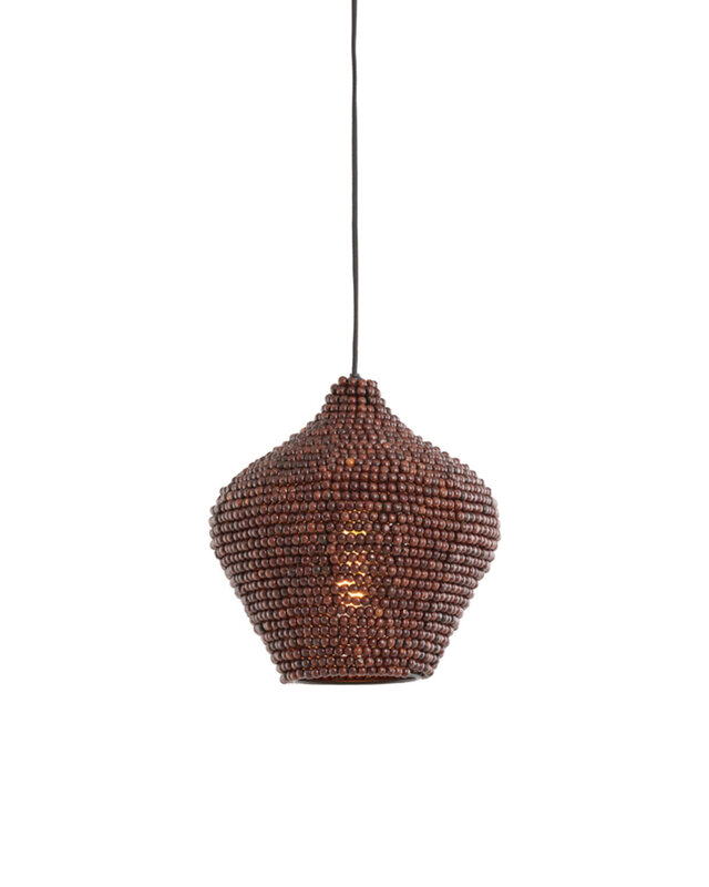 Light&Living Hanglamp Kalenga | Donkerbruin | 3 Maten