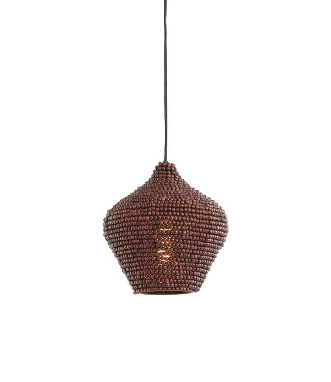 Light&Living Hanglamp Kalenga | Donkerbruin | 3 Maten