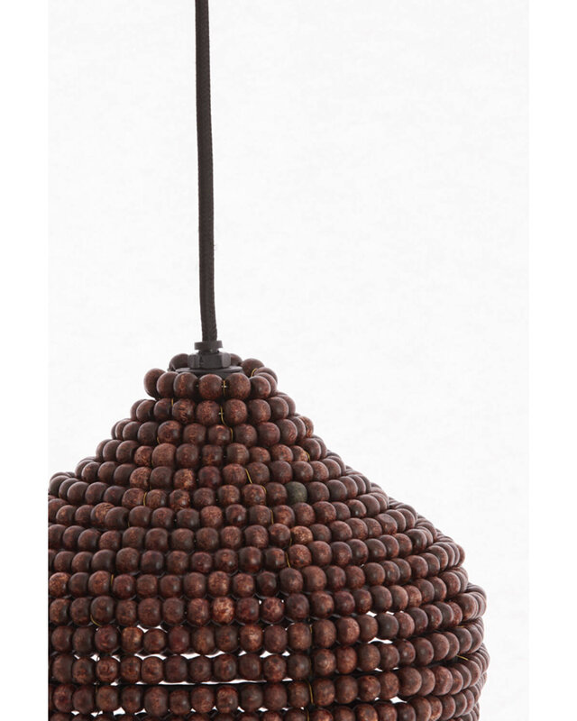 Light&Living Hanglamp Kalenga | Donkerbruin | 3 Maten