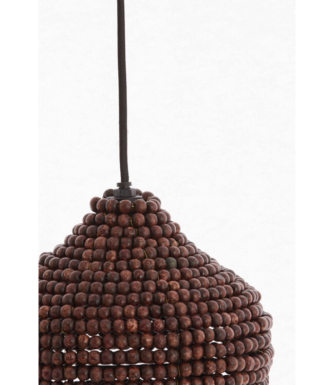Light&Living Hanglamp Kalenga | Donkerbruin | 3 Maten