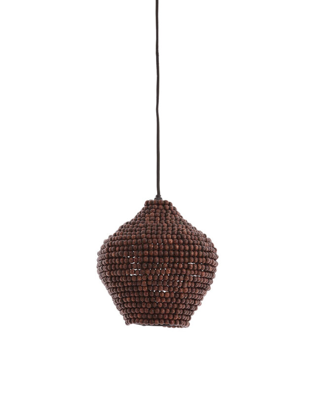 Light&Living Hanglamp Kalenga | Donkerbruin | 3 Maten