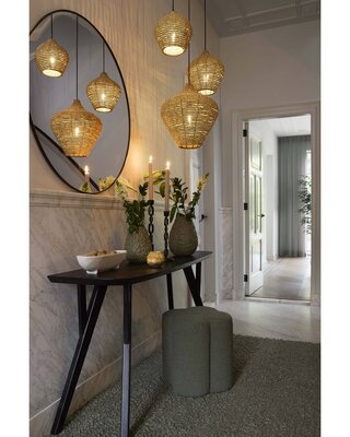 Light&Living Hanglamp Kalenga | Naturel | 2 Maten