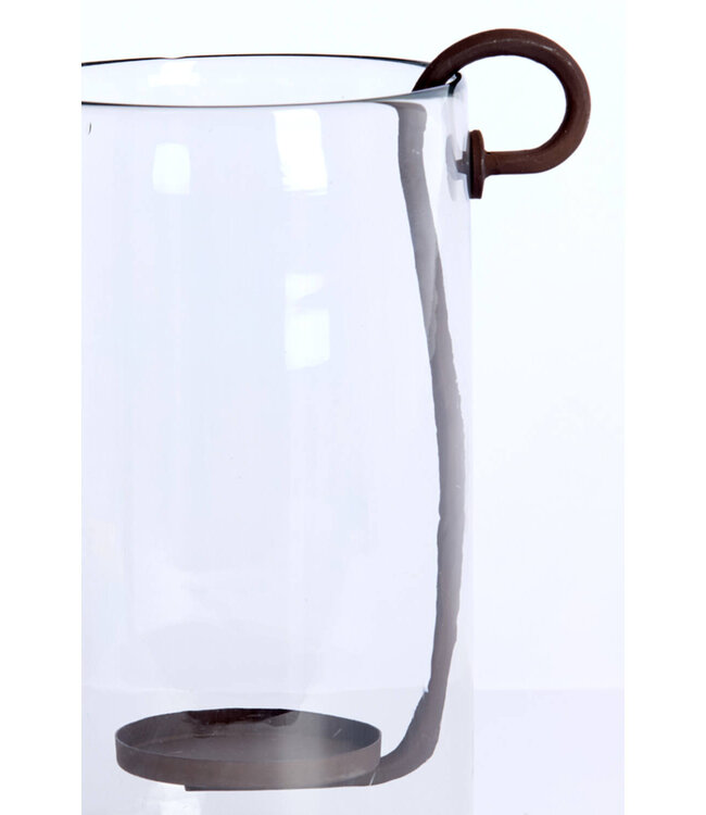 Light&Living Windlicht Dolega | Antiek Donkerbruin | 2 Maten