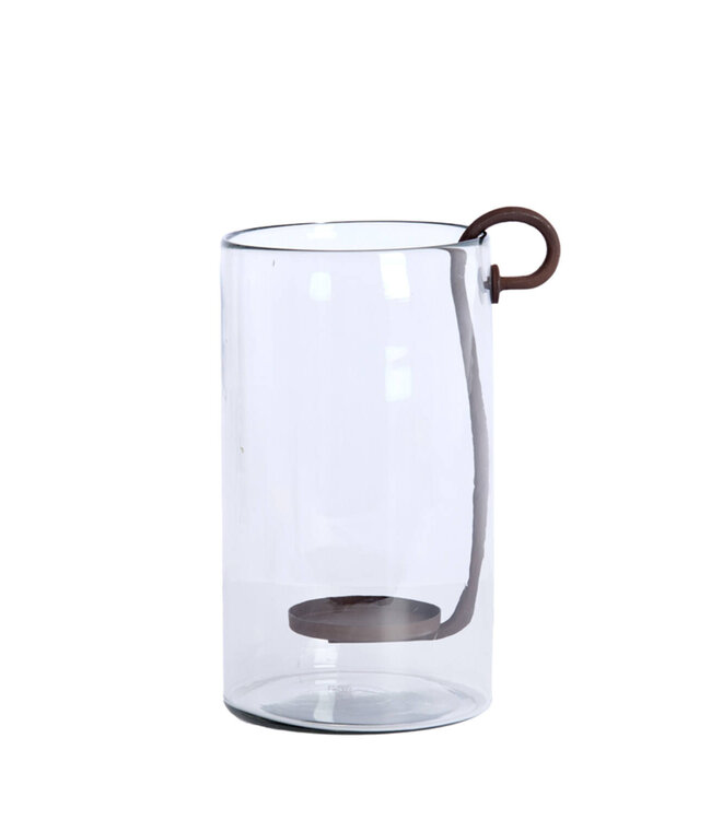 Light&Living Windlicht Dolega | Antiek Donkerbruin | 2 Maten