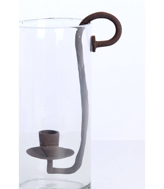 Light&Living Windlicht Dolega | Antiek Donkerbruin | 2 Maten