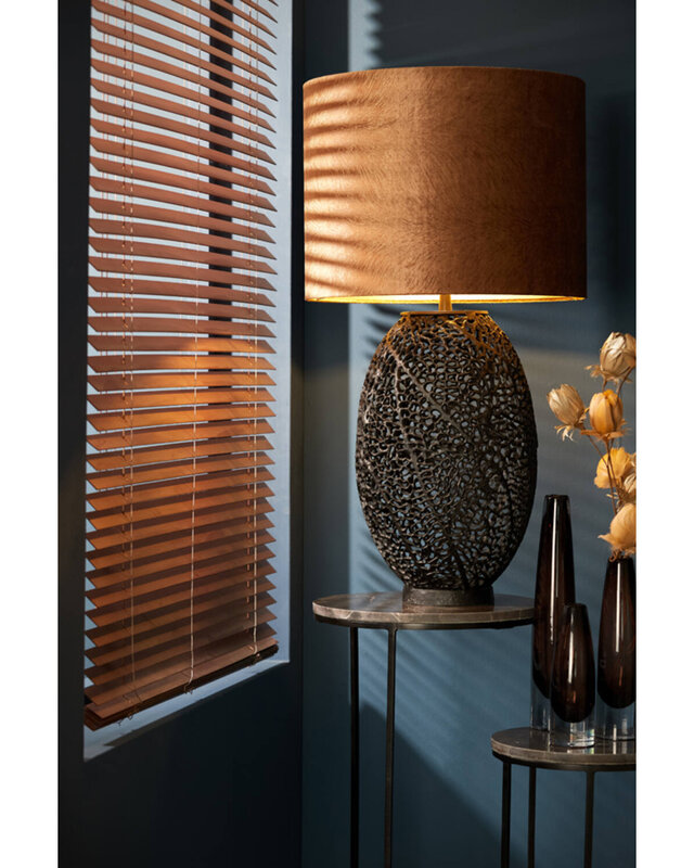 Light&Living Lampenkap Lubis | Cilinder | Bruin | 5 Maten