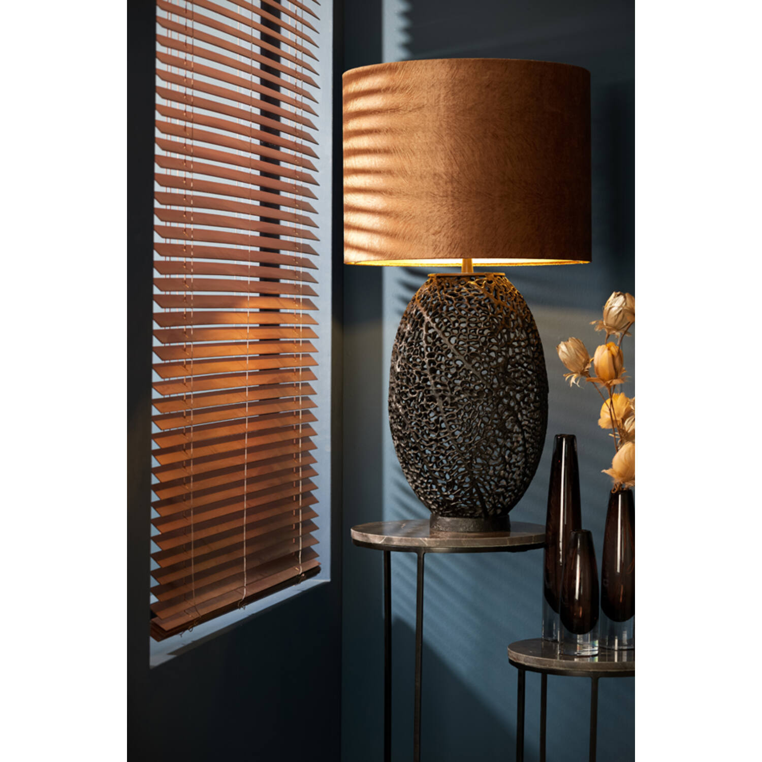 Light&Living Lampenkap Lubis | Cilinder | Bruin | 5 Maten