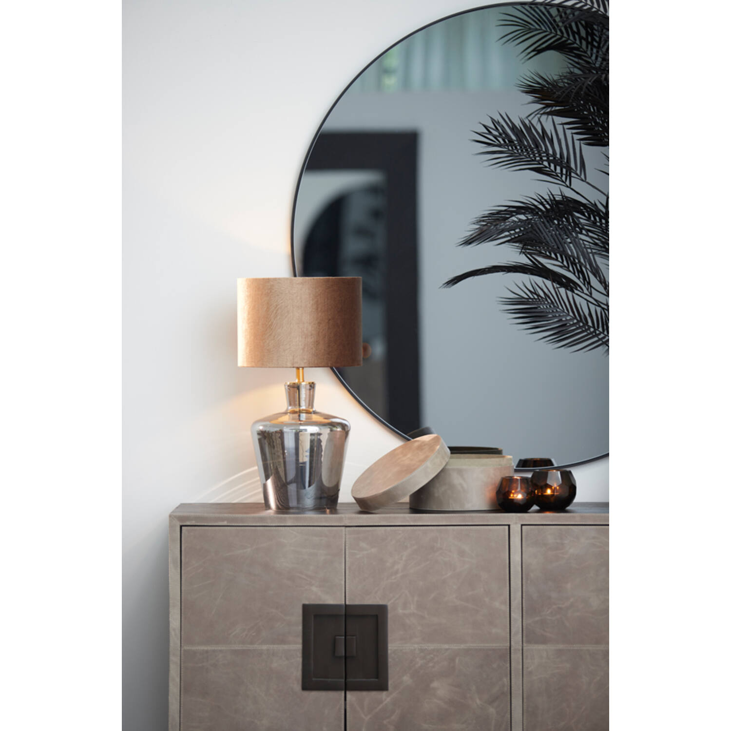 Light&Living Lampenkap Lubis | Cilinder | Bruin | 5 Maten