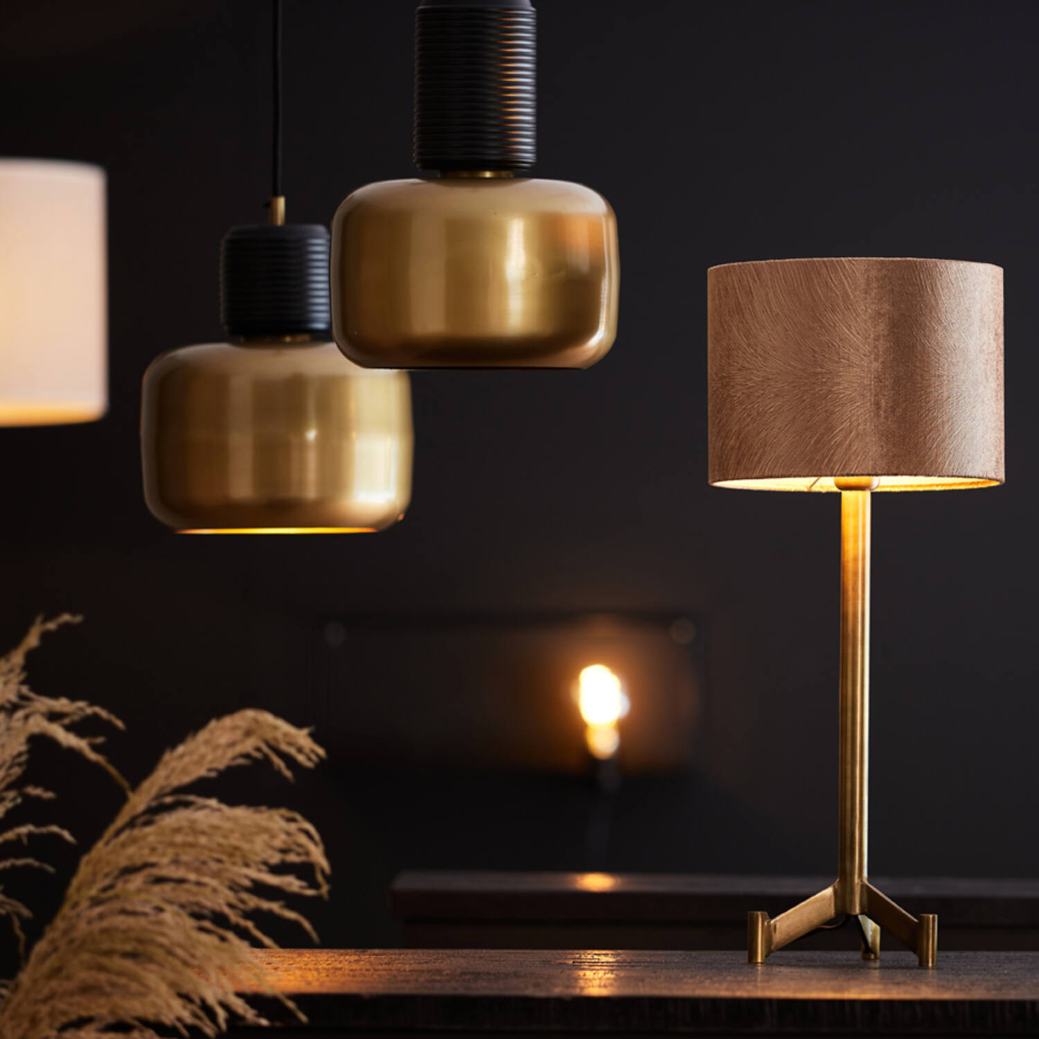 Light&Living Lampenkap Lubis | Cilinder | Bruin | 5 Maten