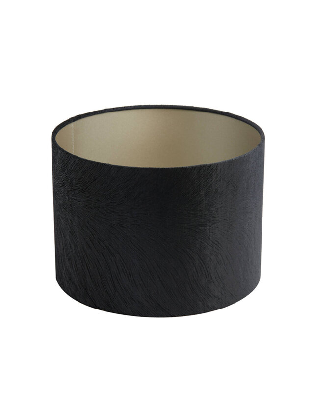 Light&Living Lampenkap Lubis | Cilinder | Zwart | 5 Maten