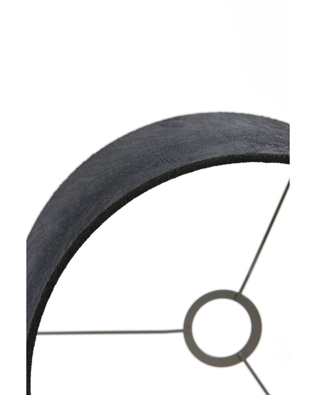 Light&Living Lampenkap Lubis | Cilinder | Zwart | 5 Maten