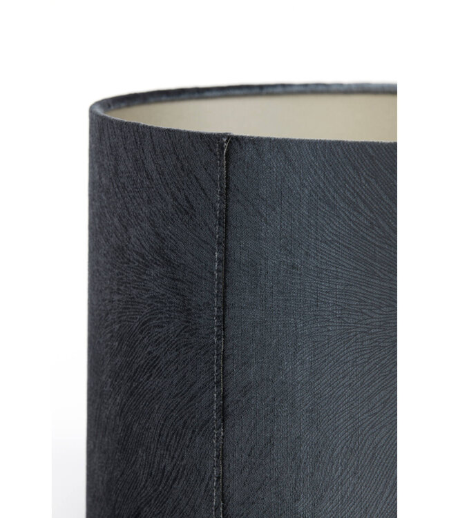 Light&Living Lampenkap Lubis | Cilinder | Grijs | H21 x D30 cm