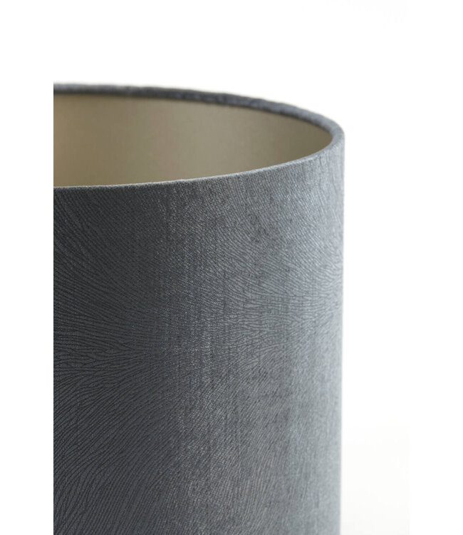 Light&Living Lampenkap Lubis | Cilinder | Grijs | H21 x D30 cm