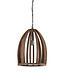 Light&Living Hanglamp Haranka | Hout | Chocolade Bruin | H46 x D38 cm