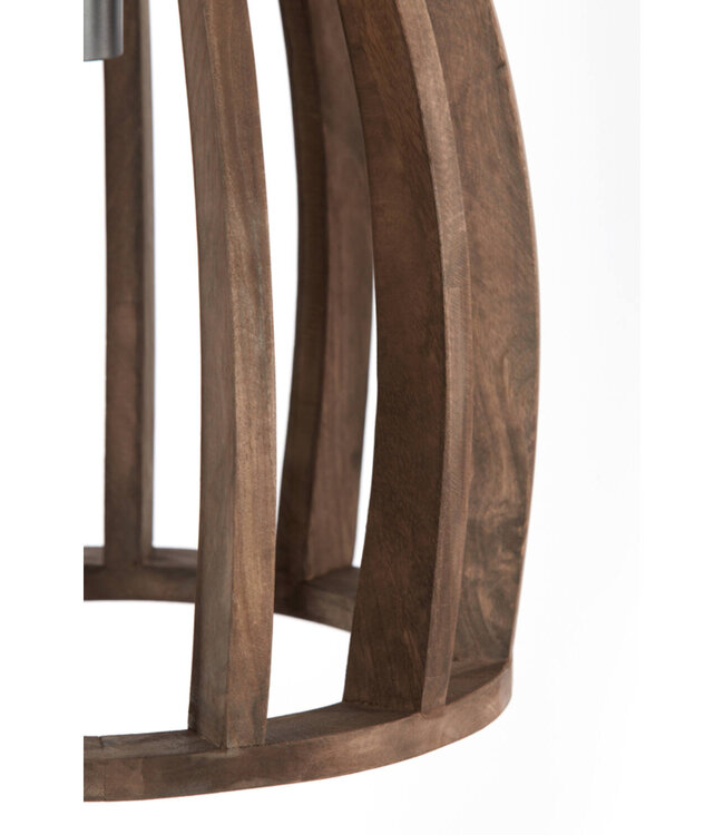 Light&Living Hanglamp Haranka | Hout | Chocolade Bruin | H46 x D38 cm