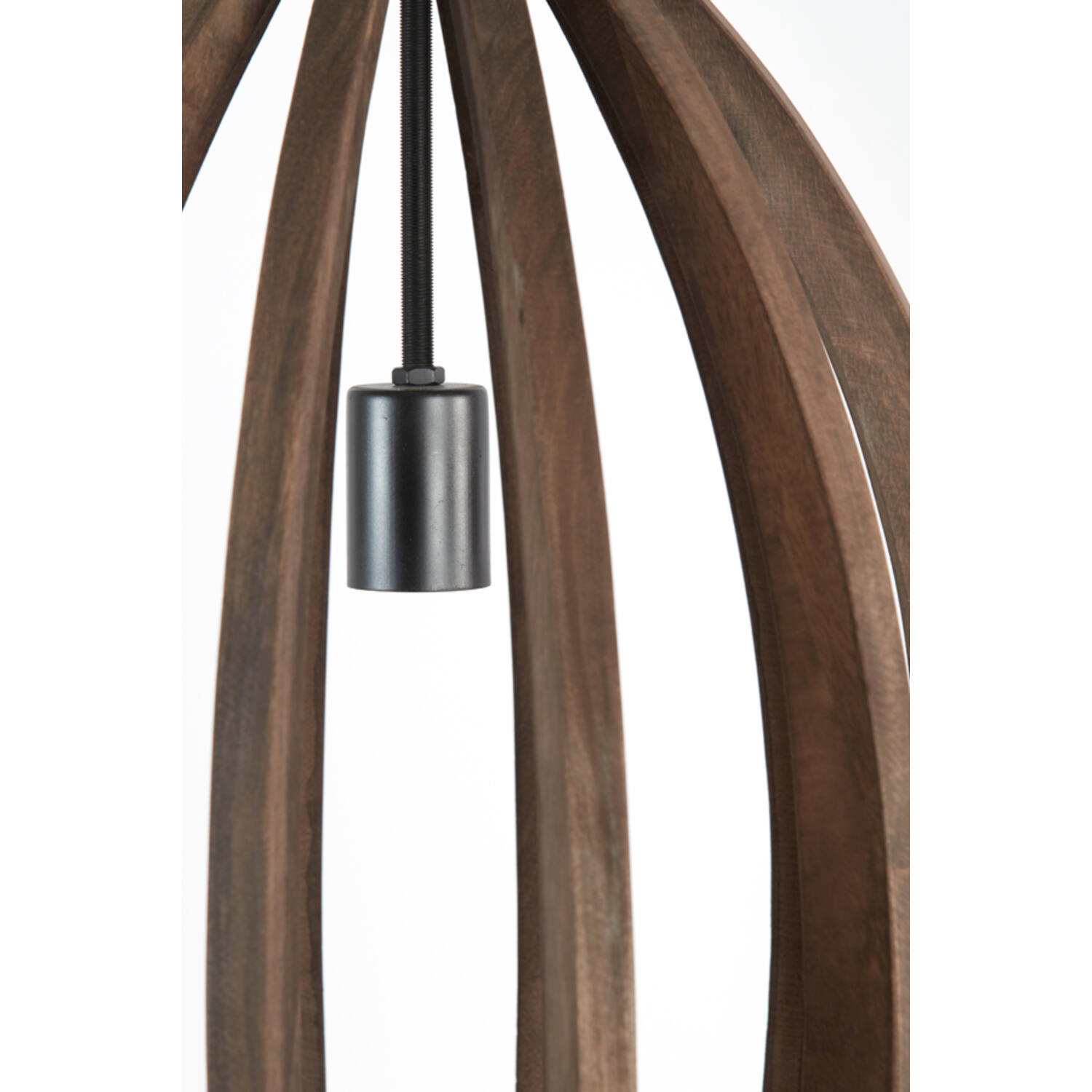 Light&Living Hanglamp Haranka | Hout | Chocolade Bruin | H46 x D38 cm