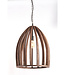 Light&Living Hanglamp Haranka | Hout | Chocolade Bruin | H56 x D47 cm